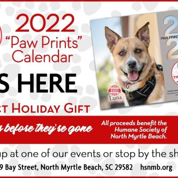 2022 Paw Print Calendars On Sale Now!