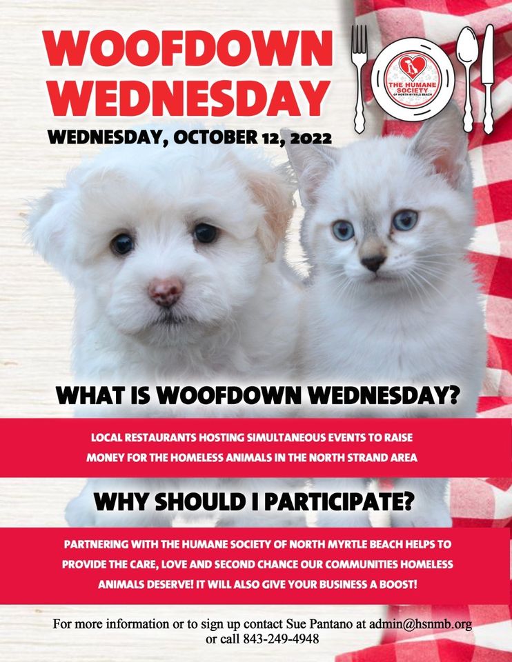 Woofdown Wednesday 2022 - The Humane Society of North Myrtle Beach